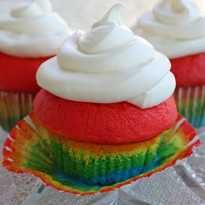 Cupcakes arc-en-ciel - Faciles et les enfants les adorent !  la-fille-qui-a-tout-mange.com
