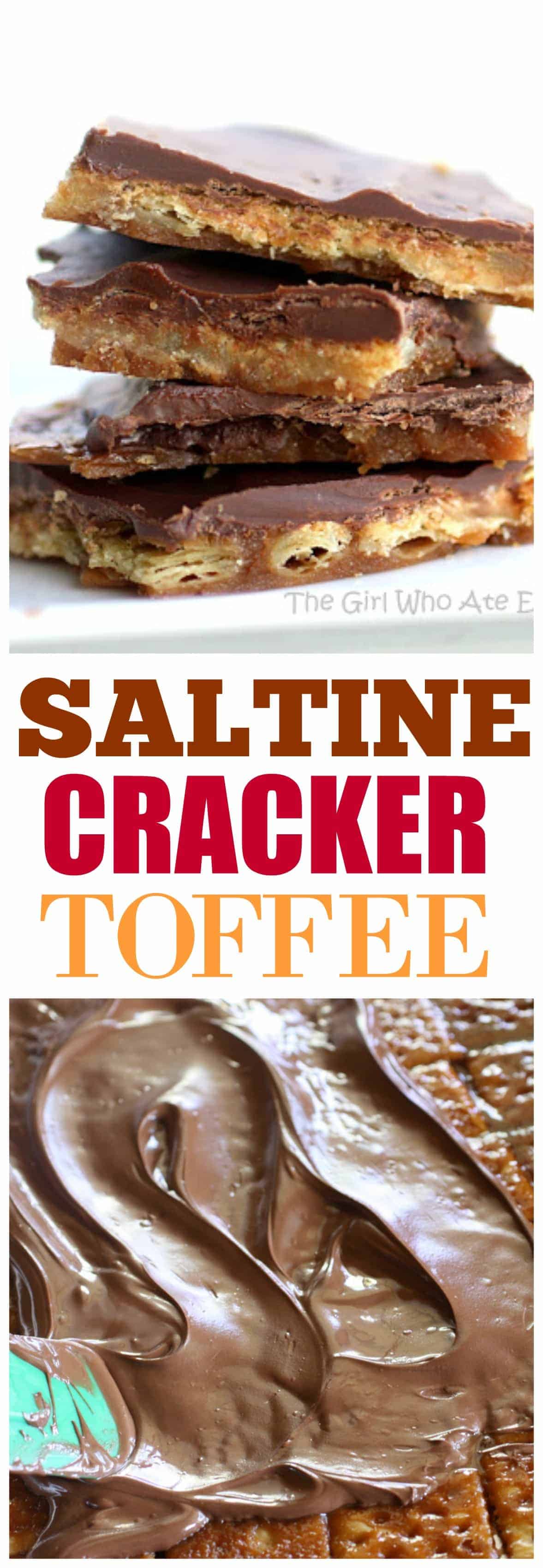 Saltine Cracker Toffee – la recette de ma grand-mère et elle plaît toujours à tout le monde.  #chocolat #saltine #cracker #toffee #christmascrack #dessert